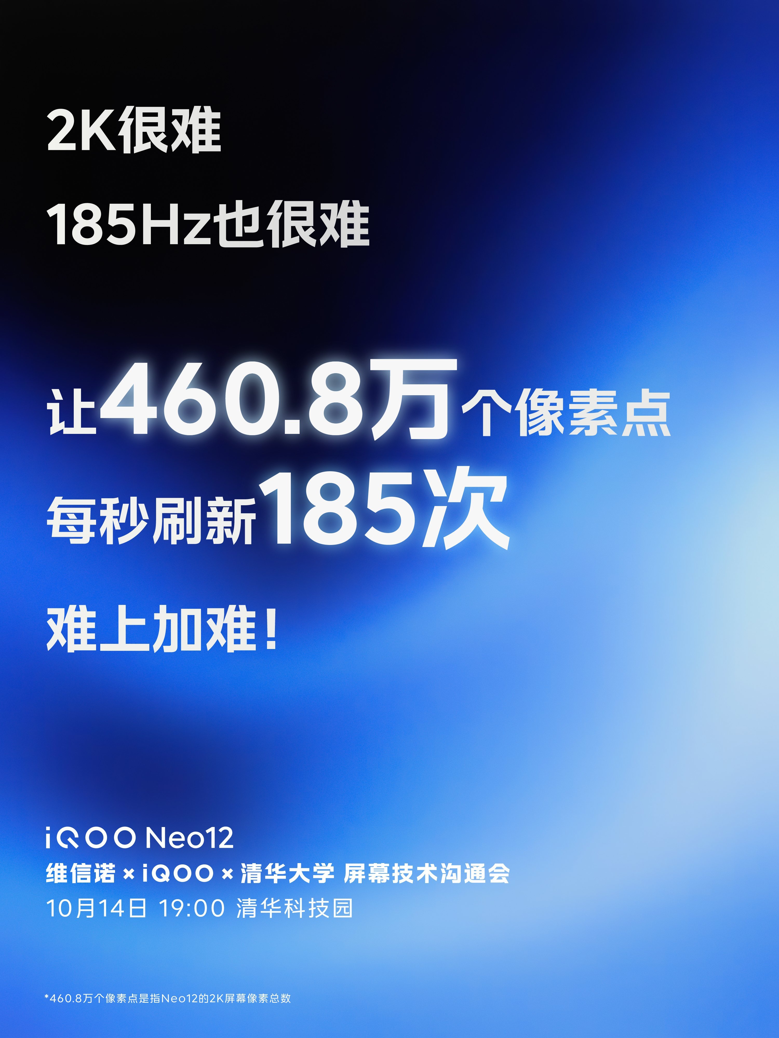 荣耀WIN2系列和iQOONeo12都是2K185Hz屏幕，已知Neo12