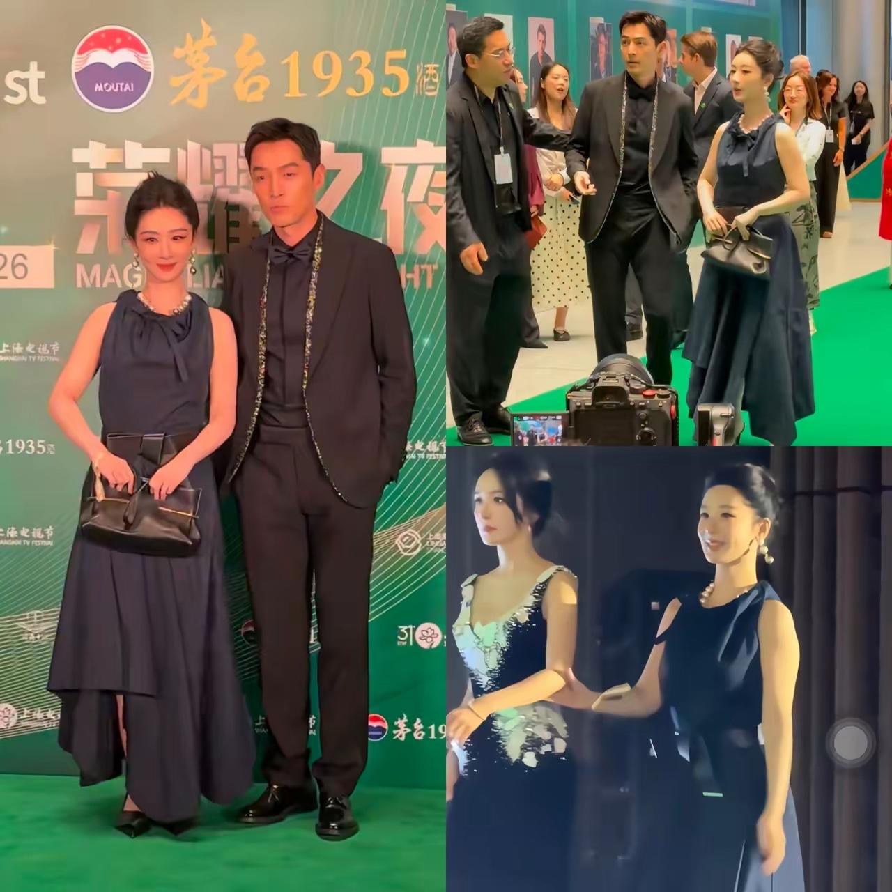 不是我说，杨紫这个礼服，到底是哪个天才造型想出来的？感觉和其他几个提名者站在