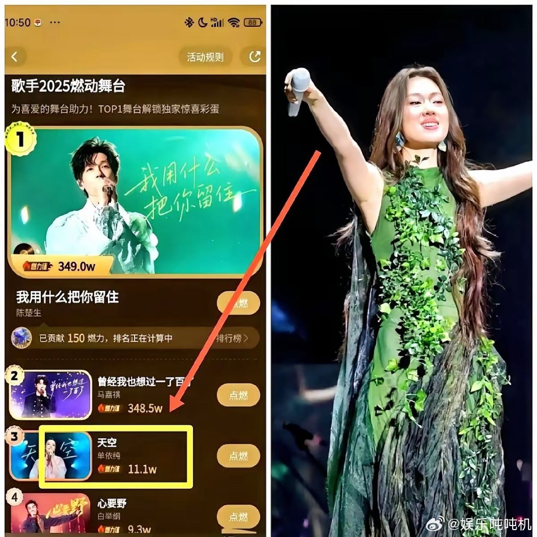 单依纯估计要怀疑人生了吧？！​她怎么也没想到，​刚在拿下两连冠，转头却被陈楚生的