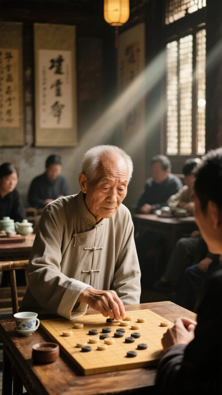 小区附近有位老头，身体硬朗，面色有点红润，平时还与别人下两盘棋，输赢他都是乐呵呵