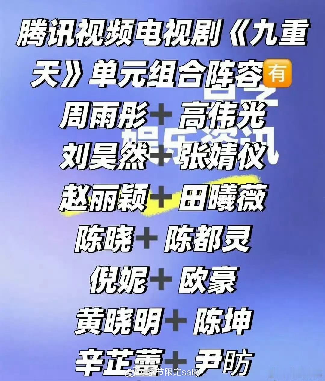 🍉徐兵导的《九重天》单元组合，他的面子怎么这么大啊😯​​​