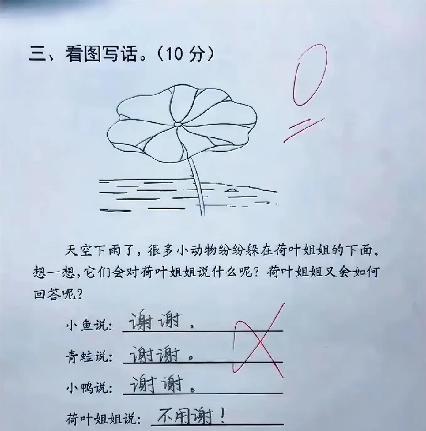 这不是挺有礼貌的吗？为什么给0分？