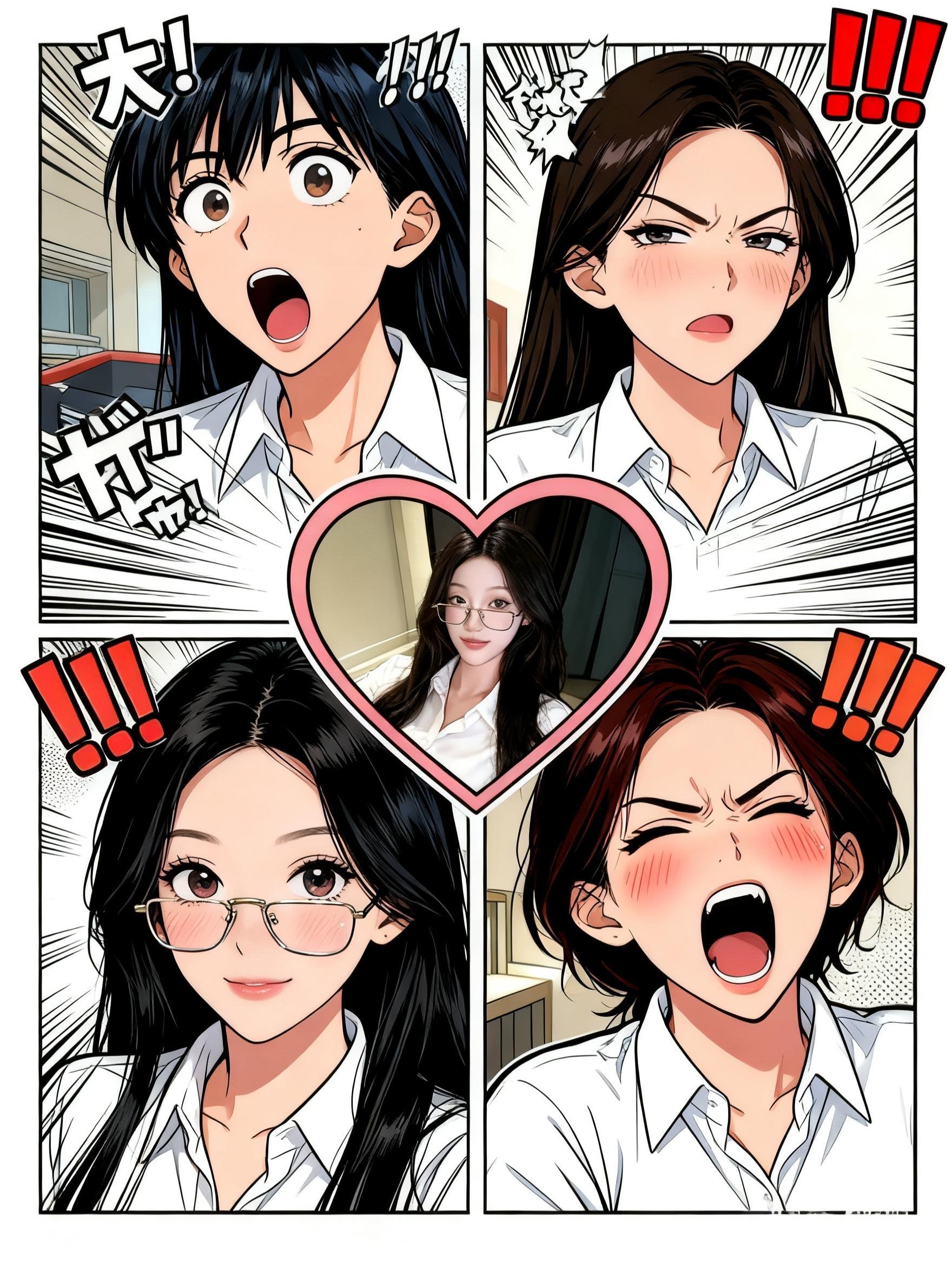 原来我也是漫画里的主角 眼镜控