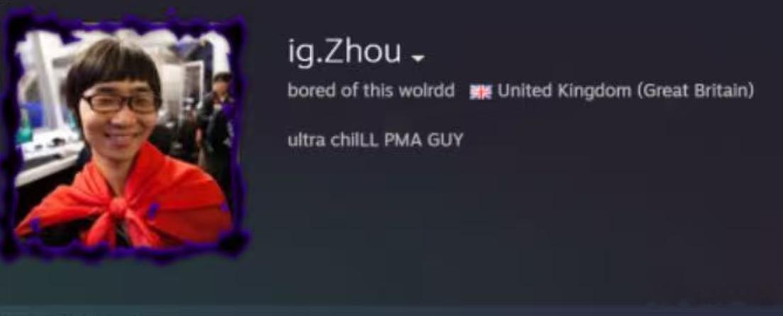 K1把id和头像改成了zhou，哈哈dota2