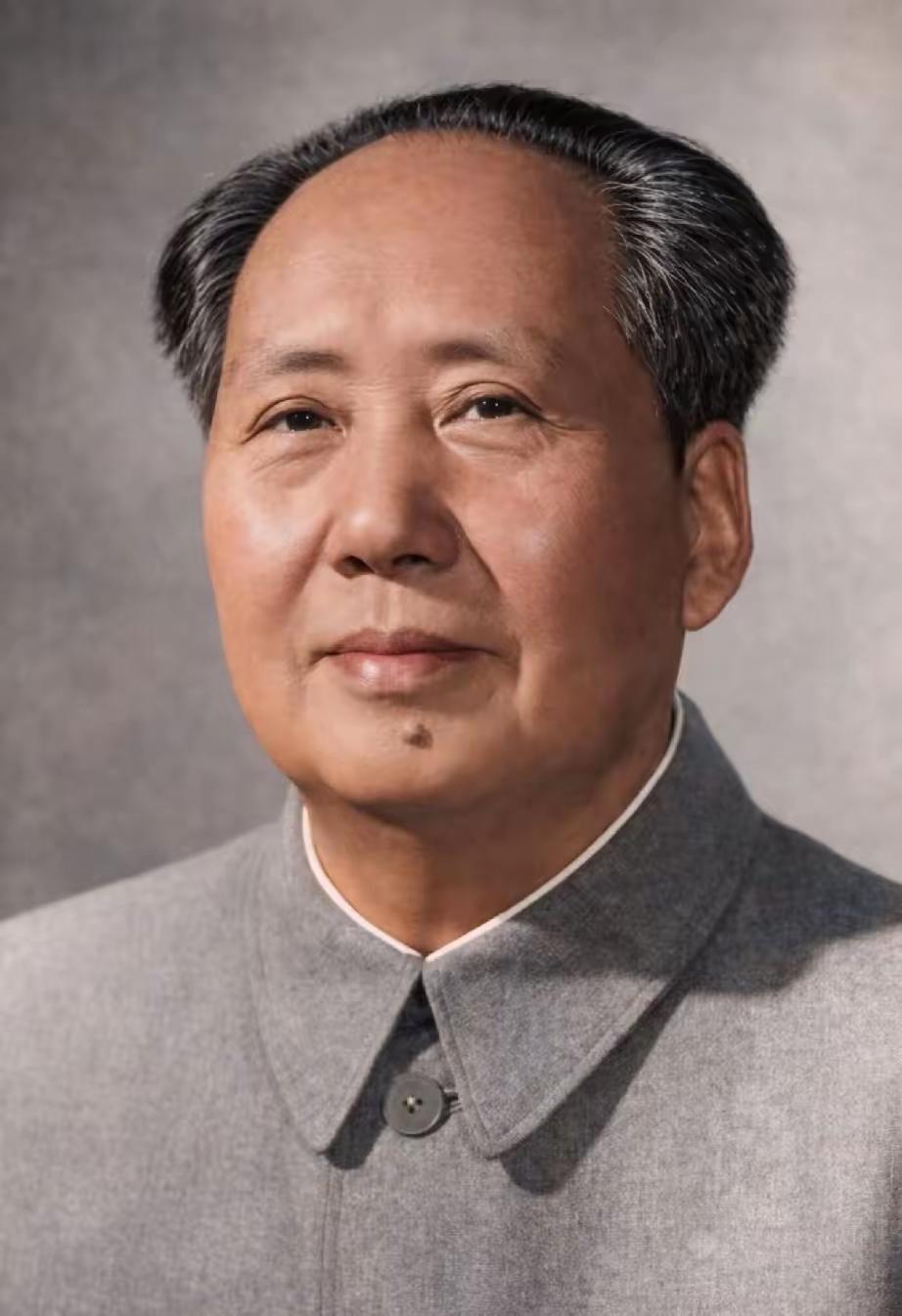 伟人正装照，给伟人献一束花吧，感恩伟人牢记初心。。。