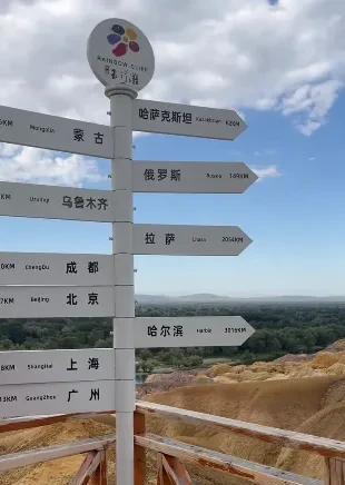 我敢说90%的国人都不知道这个方位性路标在哪儿，除非地理知识特别好或是个超级旅游