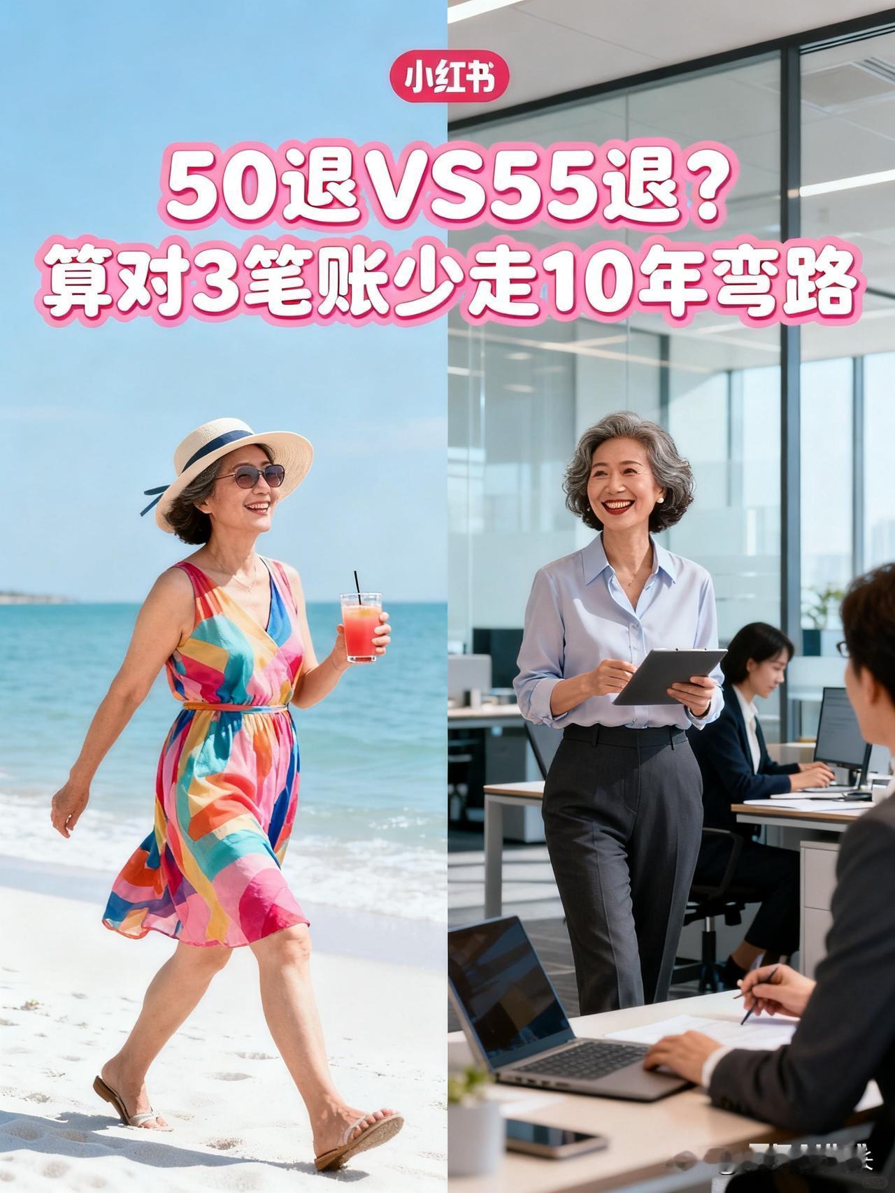 50岁退休的闺蜜，现在竟比我55岁退的滋润10倍？2025新规下，选错真的亏大了