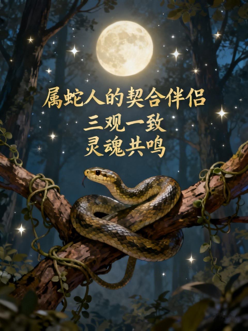 属蛇人最喜欢和三观一致、有共同爱好、志同道合的人在一起。他们外表冷静，内心却渴望
