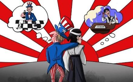 美国最不放心的就是日本。一是日本是最不安份的民族，有蛇吞象的野心，始终想称霸世界