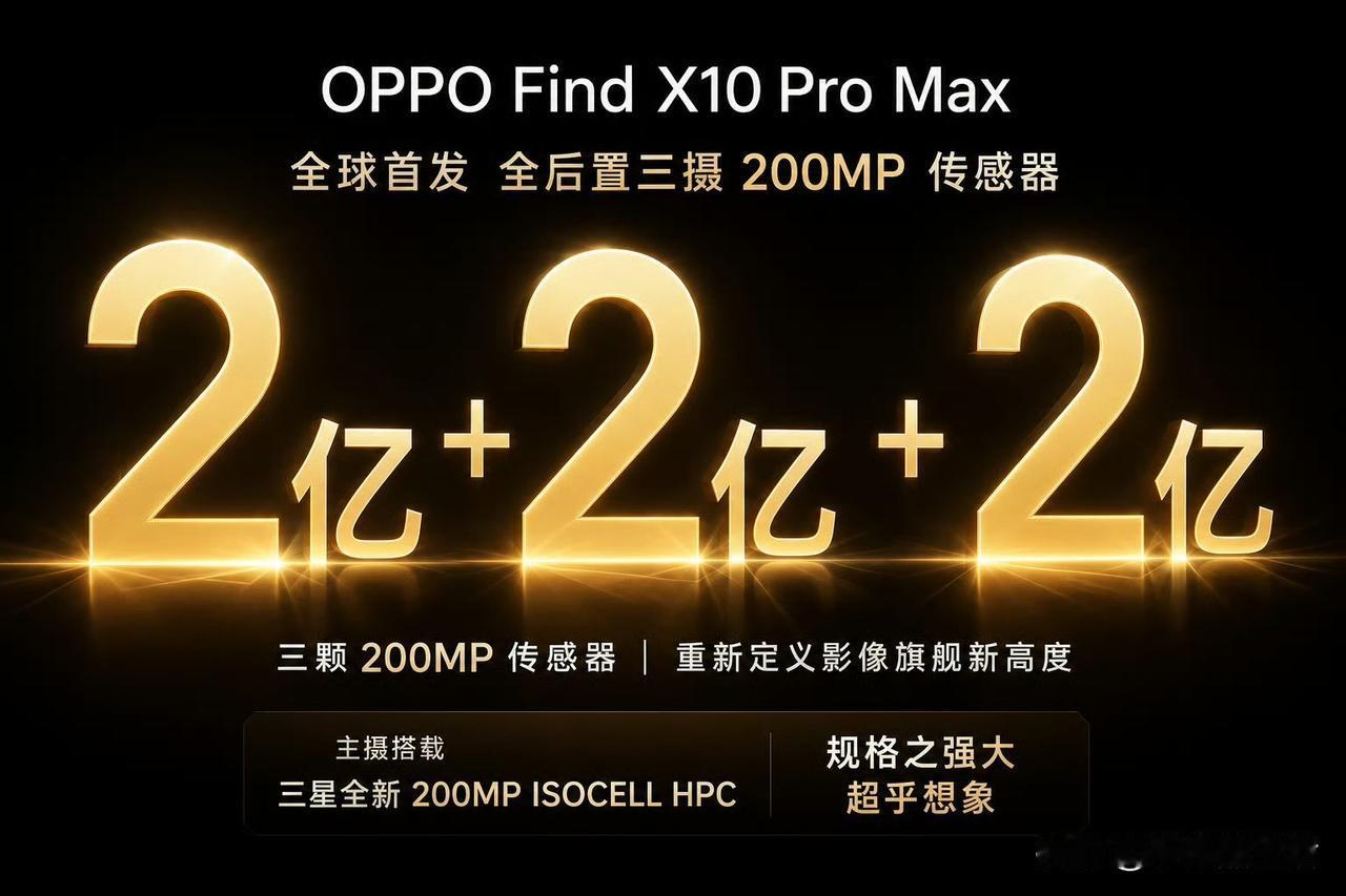 OPPOFindX10ProMax实现后摄2亿大满贯！近日，有消