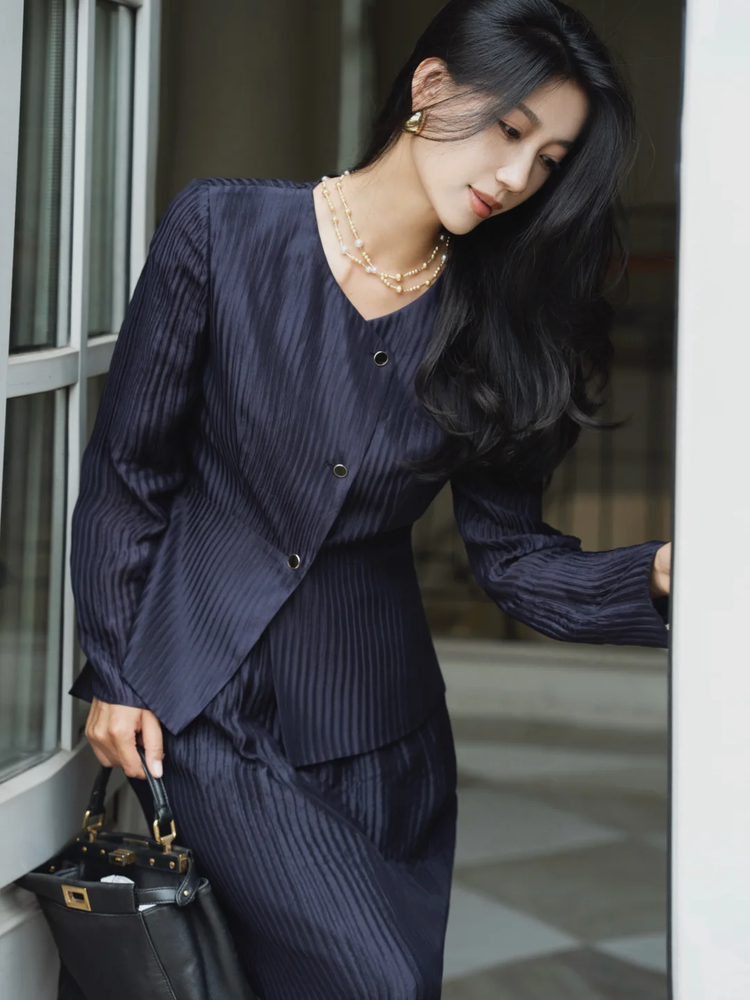 把优雅套装穿进日常