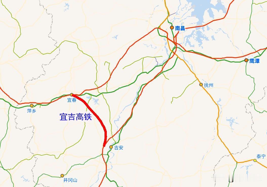 宜春至吉安之间真要建一条高铁，让京港高铁与沪昆高铁在南昌这个折角能顺畅连接。宜