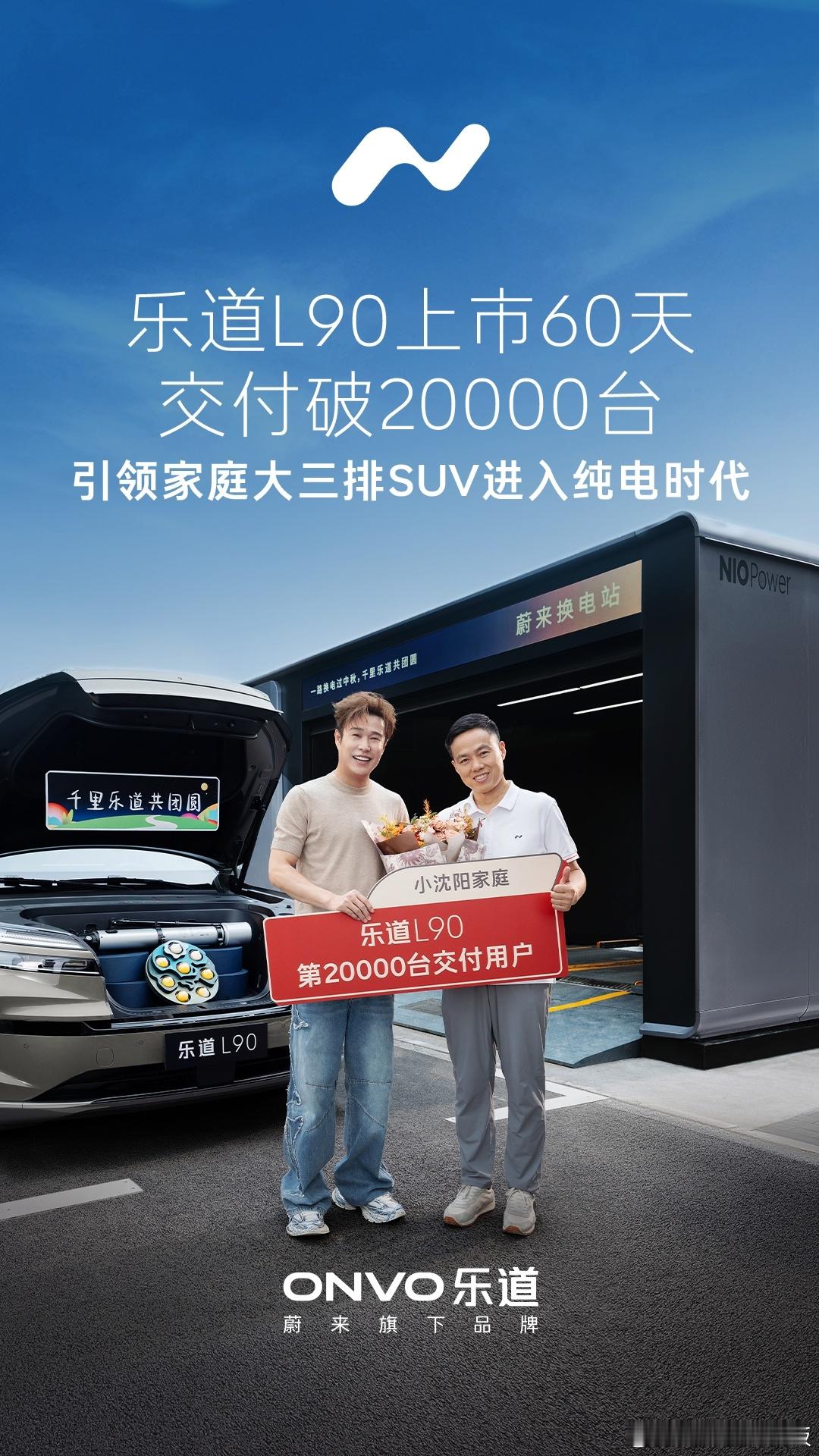 兄弟们！上市60天交付破20000台，小沈阳一家直接拿下第两万台车主，也是成为车