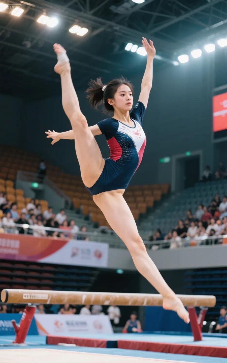 #什么样的标准堪称是美女#美女自由体操