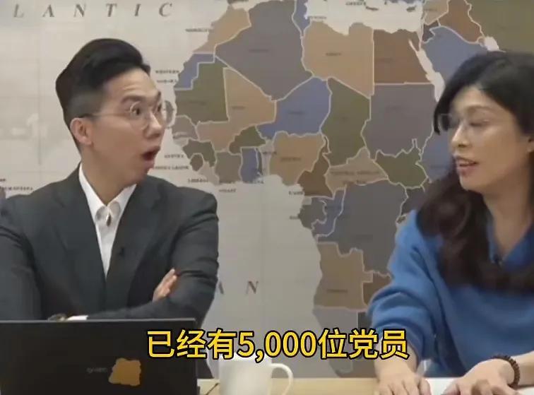 郑丽文上任不到一个月，国民党就新吸收了5000名新党员和重新入党的，单这个成绩单