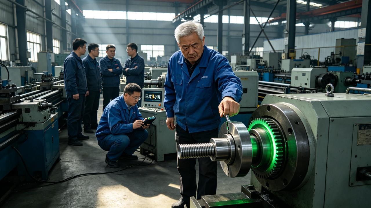 老张在车间干了三十年，闭着眼都能摸出螺丝的型号。新来的大学生小刘不服气，非要和