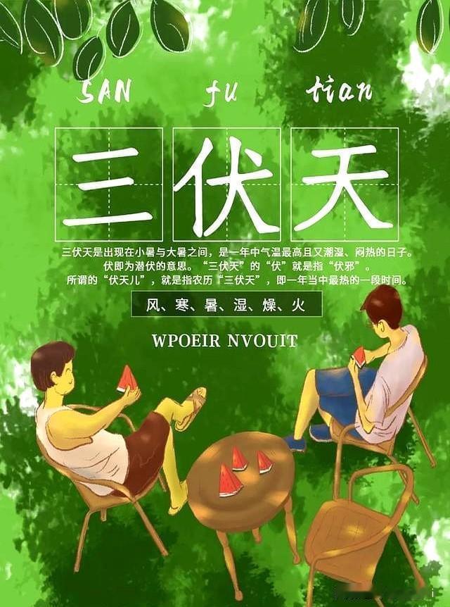 今年三伏为啥有40天呢？这得说说三伏的算法。三伏有初伏、中伏和末