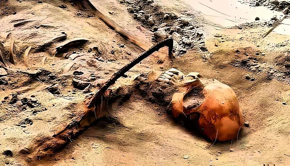 河南舞钢，一台挖掘机挖出了1068具遗骸。司机一铲子下去，看到不对劲，当场