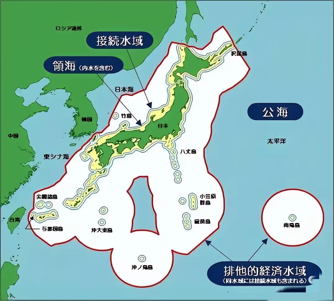 日本单方面主张的经济水域示意图，就是一个字，强盗[捂脸哭]