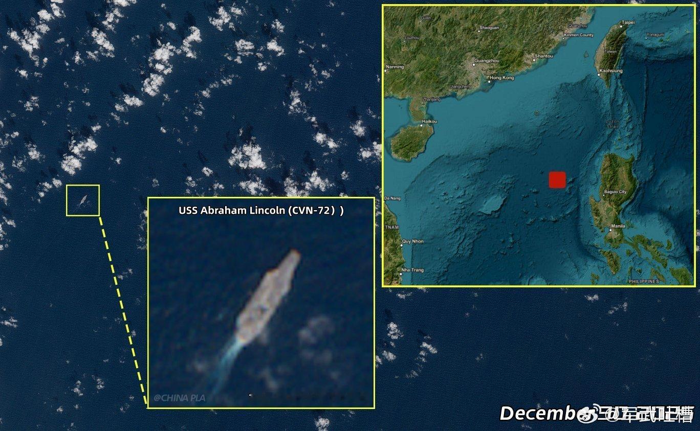 围台演习一天封一天打围台演习结束了，美国林肯号航母开始北上了，演习那两天，一直躲