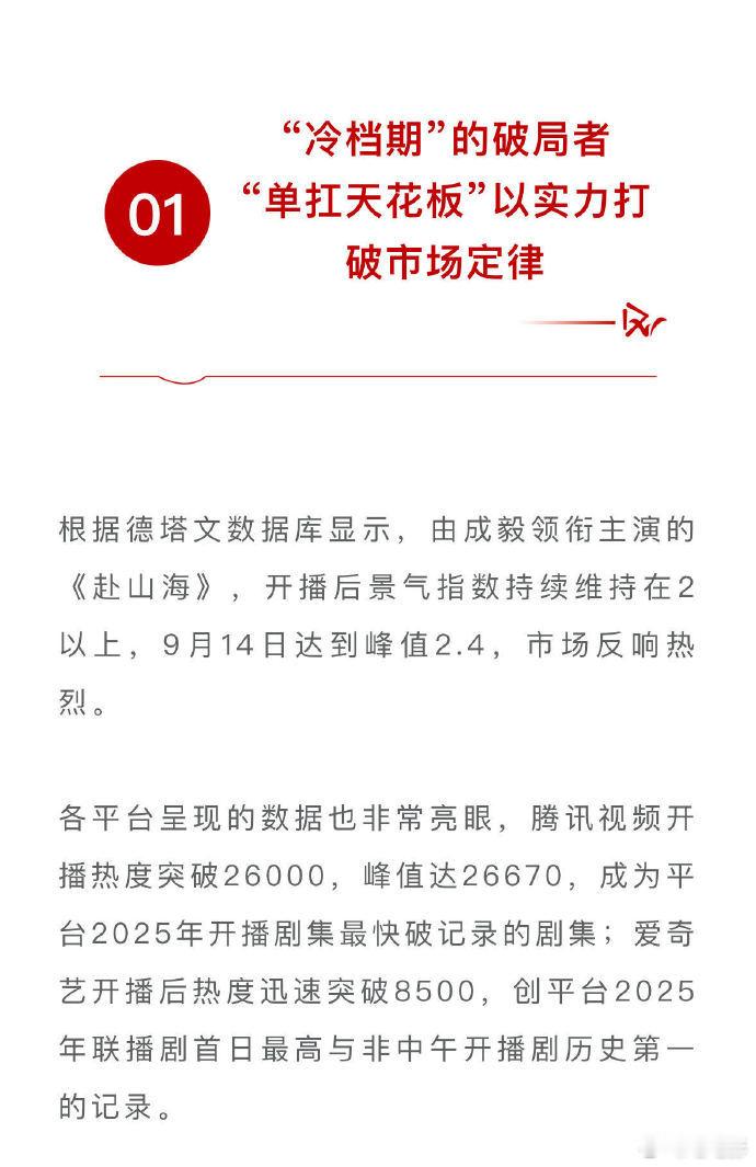 成毅德塔文评成毅成毅冷档期破局者德塔文赞成毅打破市场定律！冷档期里单扛