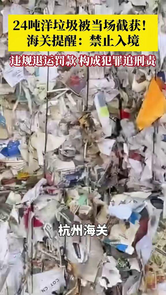 杭州，海关监管系统突然预警，一只集装箱数据异常。关员赶到现场开箱后，里面不是干净