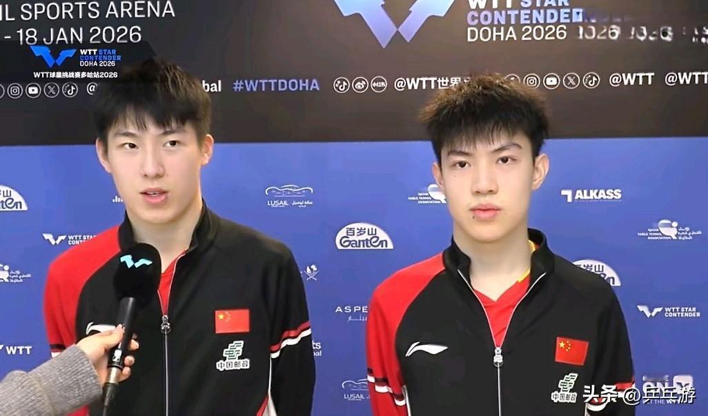 🏓多哈球星挑战赛•黄友政/温瑞博的男双，已经晋级4强。国乒3对组合，总算在4强