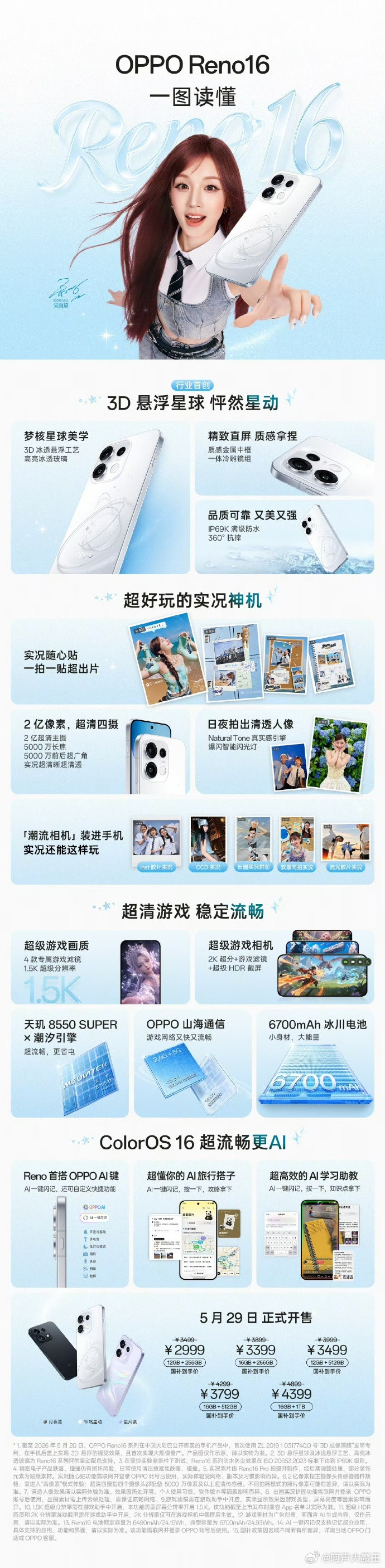 啥也不说了一图看完新发布的OPPOReno16系列这个给人第一感觉就是起猛