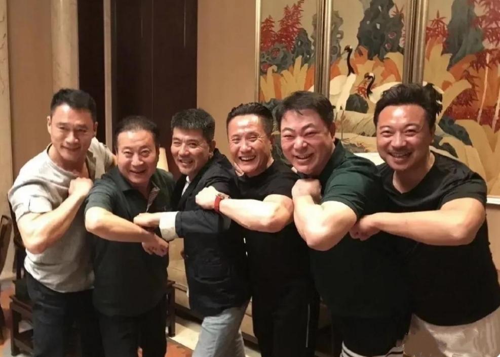 这张6星合照，我只认出了沉健结实的丁海峰，宽额笑眼的许文广，笑容灿烂的张志坚，面