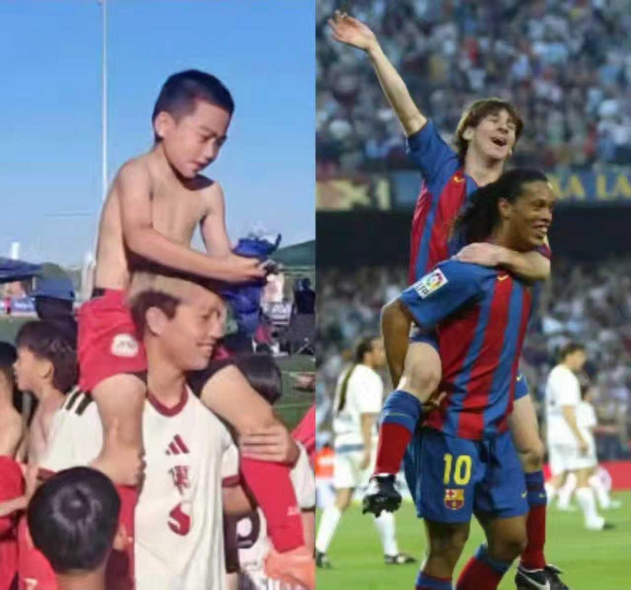 传承，是一个美好的故事。2024年8月，时任中国足球小将2012队的队长李昊