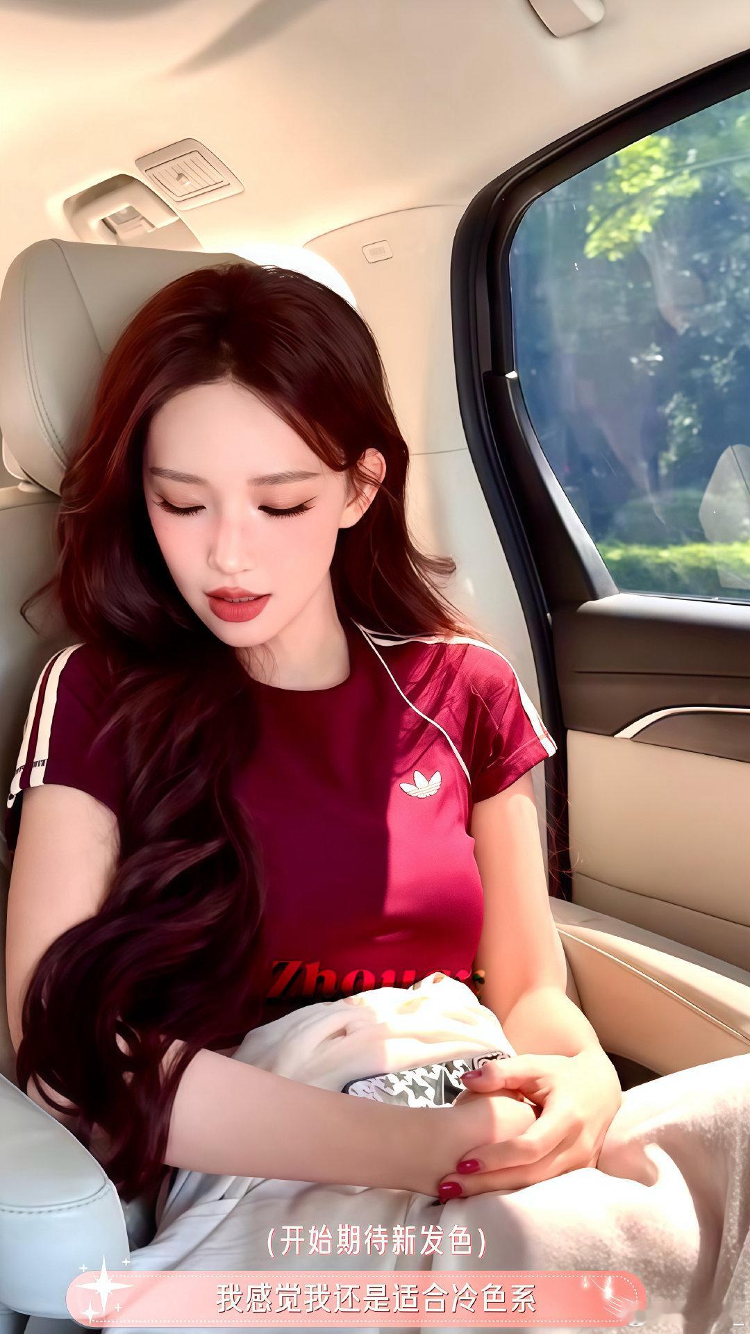 #程潇#【自截自修】女孩你红头发好美#程潇#​