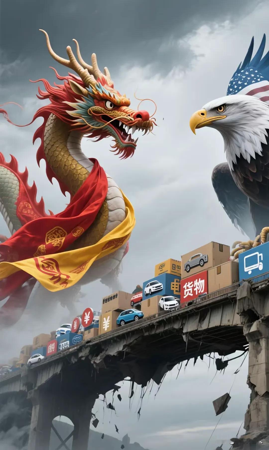 我靠，老特104%的关税壁垒！“不靠谱”，这次靠谱了！把我积压在万丈深渊的怒