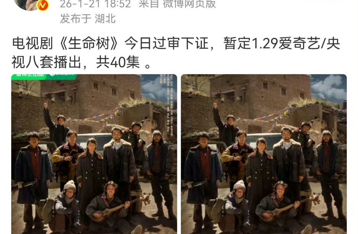 📣杨紫生命树下证了，1月29日播出。这部剧有可能为长剧市场打一剂强心针。