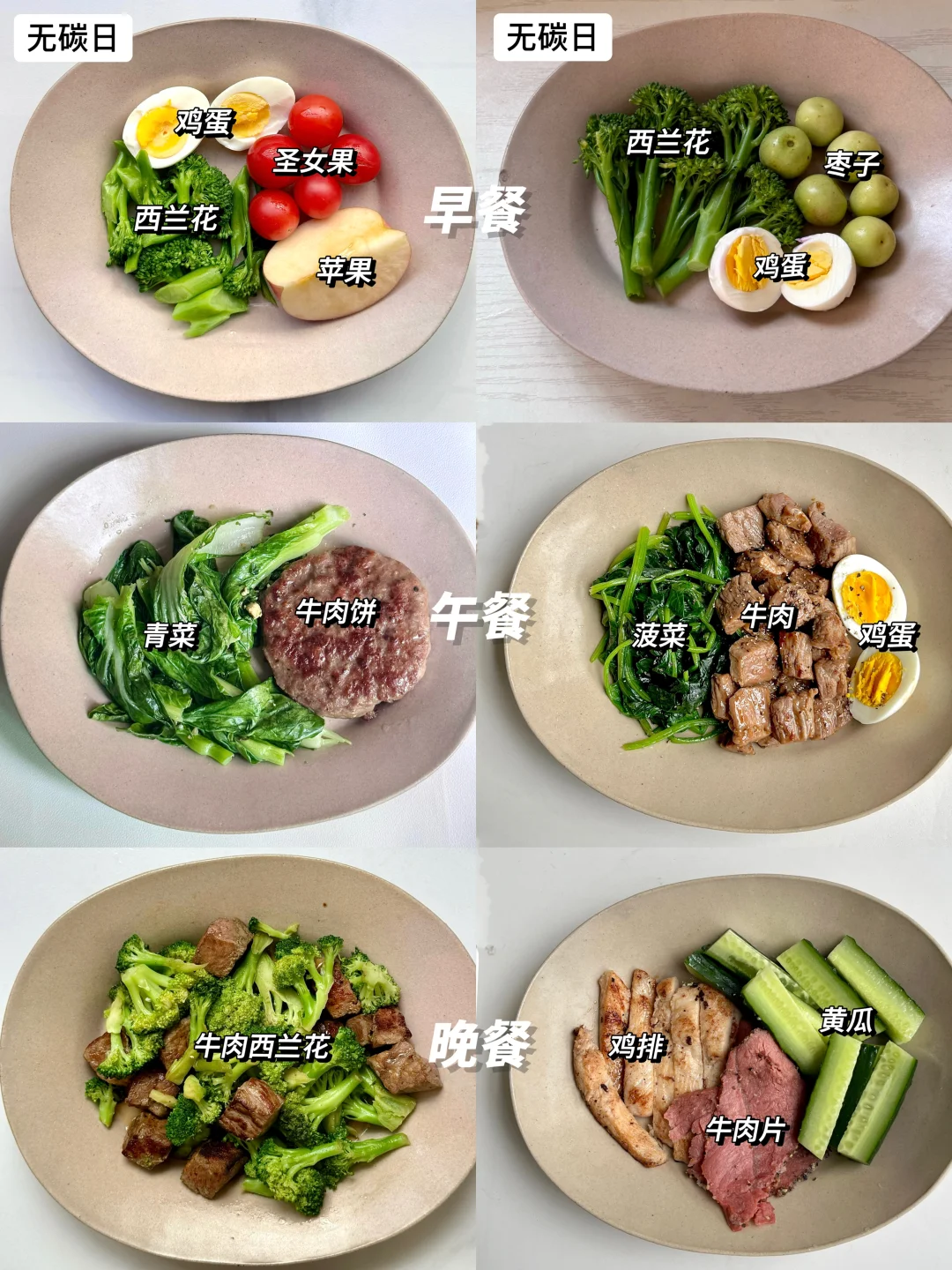 五一后掉秤食谱｜懒人无碳日减脂餐
