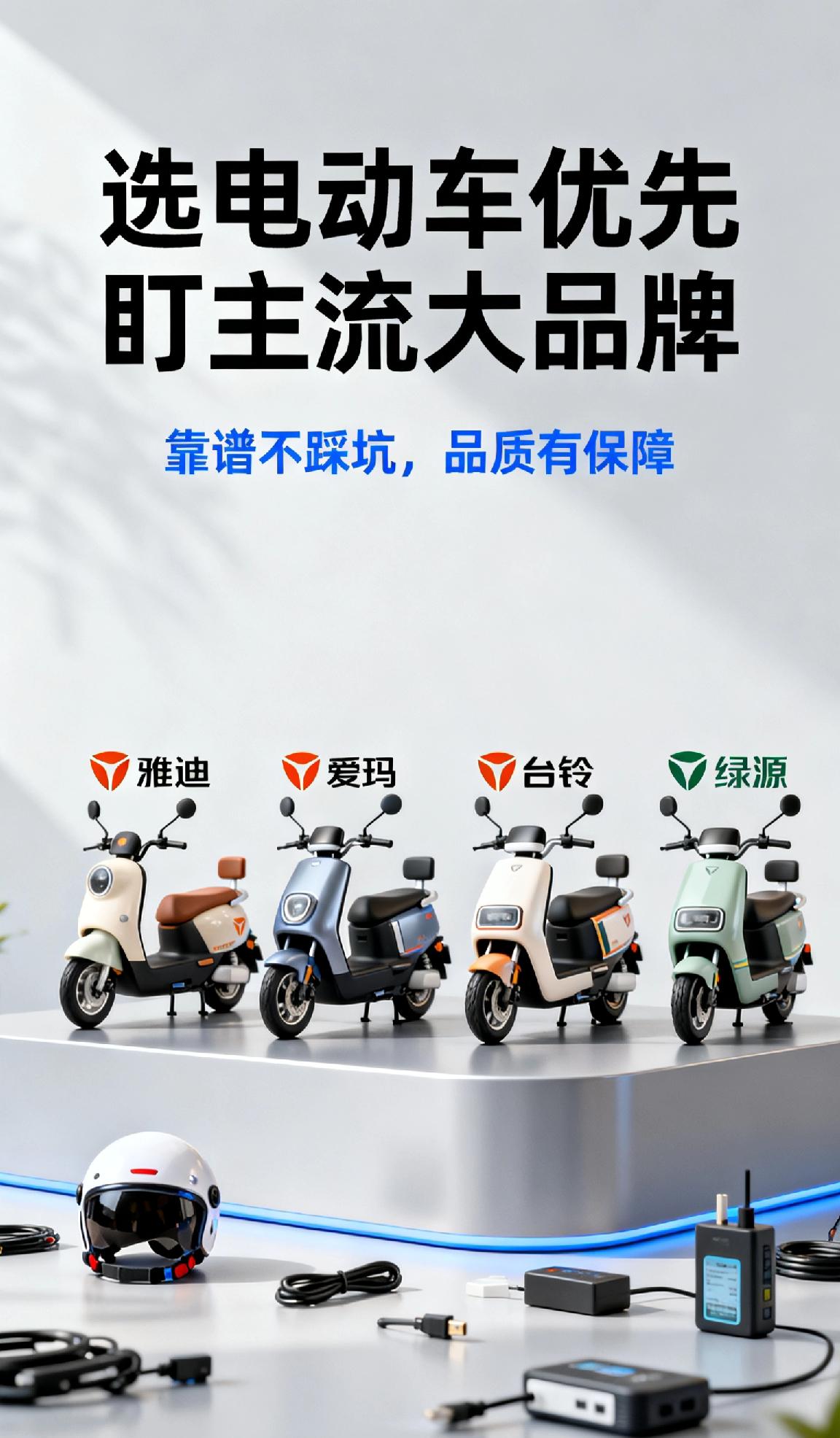 想买辆电动车，什么牌子好一点呢选电动车优先盯主流大品牌，靠谱不踩坑！雅迪门店多售