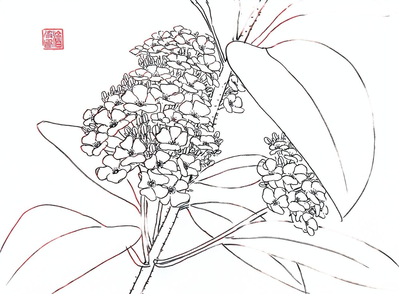 途虫数学手绘作品《花》系列。绘画【4只笔+墨水共5件套】自带笔锋秀丽笔软大中小