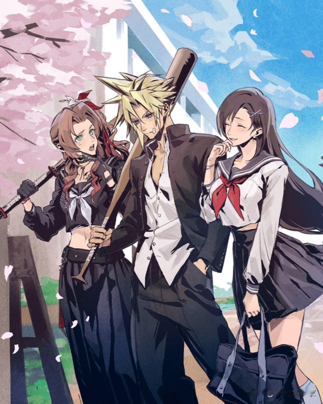 最终幻想人物插画一组画师不祥动漫二次元原画分享家插画动画卡通插画