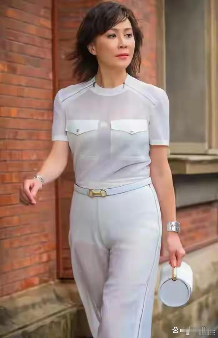 刘嘉玲这裤子不好驾驭，虽然半老徐娘，还是太性感了