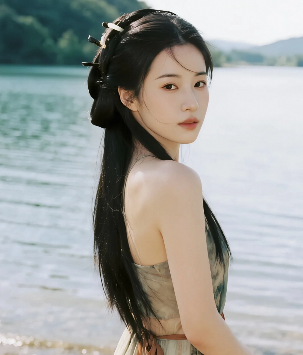 这身汉服穿在她身上，是不是绝了？