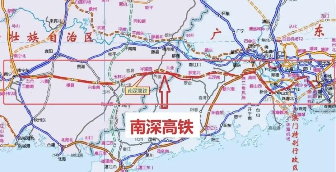 南粤大地高铁建设热潮涌动，多条高标准线路同步攻坚。广东在建五条时速350公里高铁