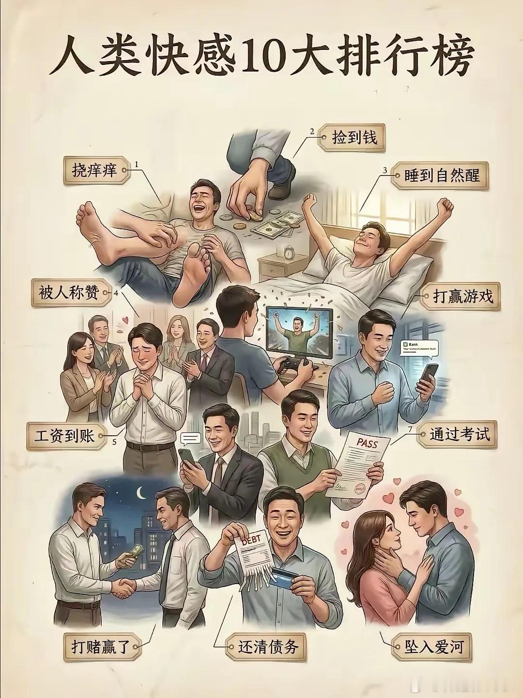 人类快感10大排行榜