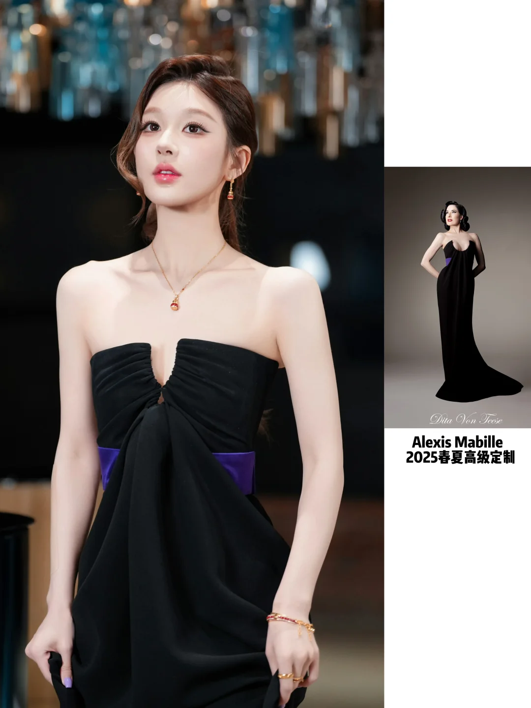 赵露思周大福演绎Alexis Mabille25高定