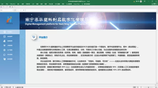 勤哲Excel服务器: 以数据可视化驱动精细运营 赋能塑料制品企业管理升级