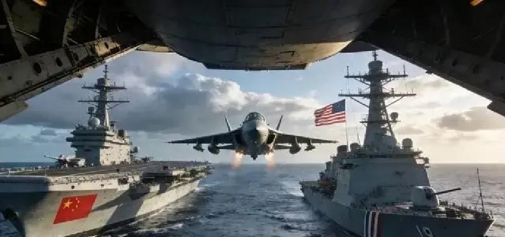 真要中美直接开打，关键真在敢打还是能打吗？美国军费接近万亿美元，十一艘航母