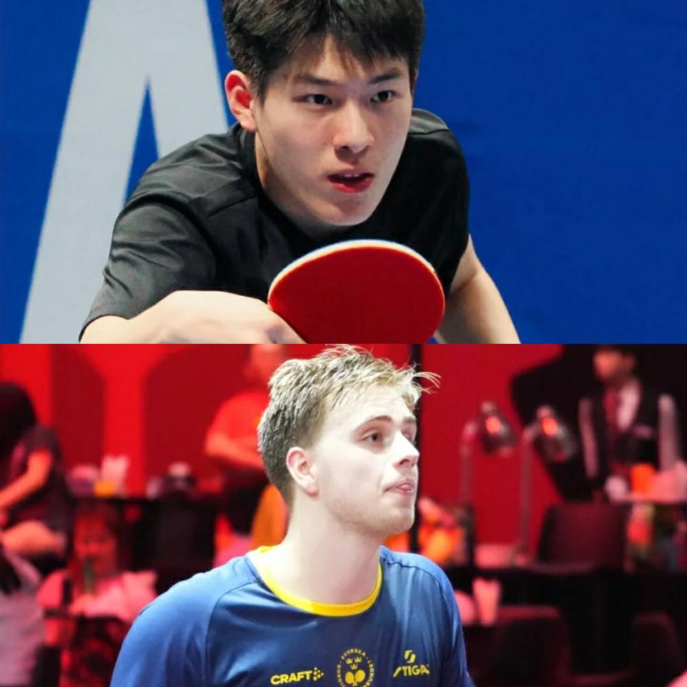 莫雷加德的六边形球拍，没能救他。7-10落后时，他攥着球拍连追4分，指节泛白