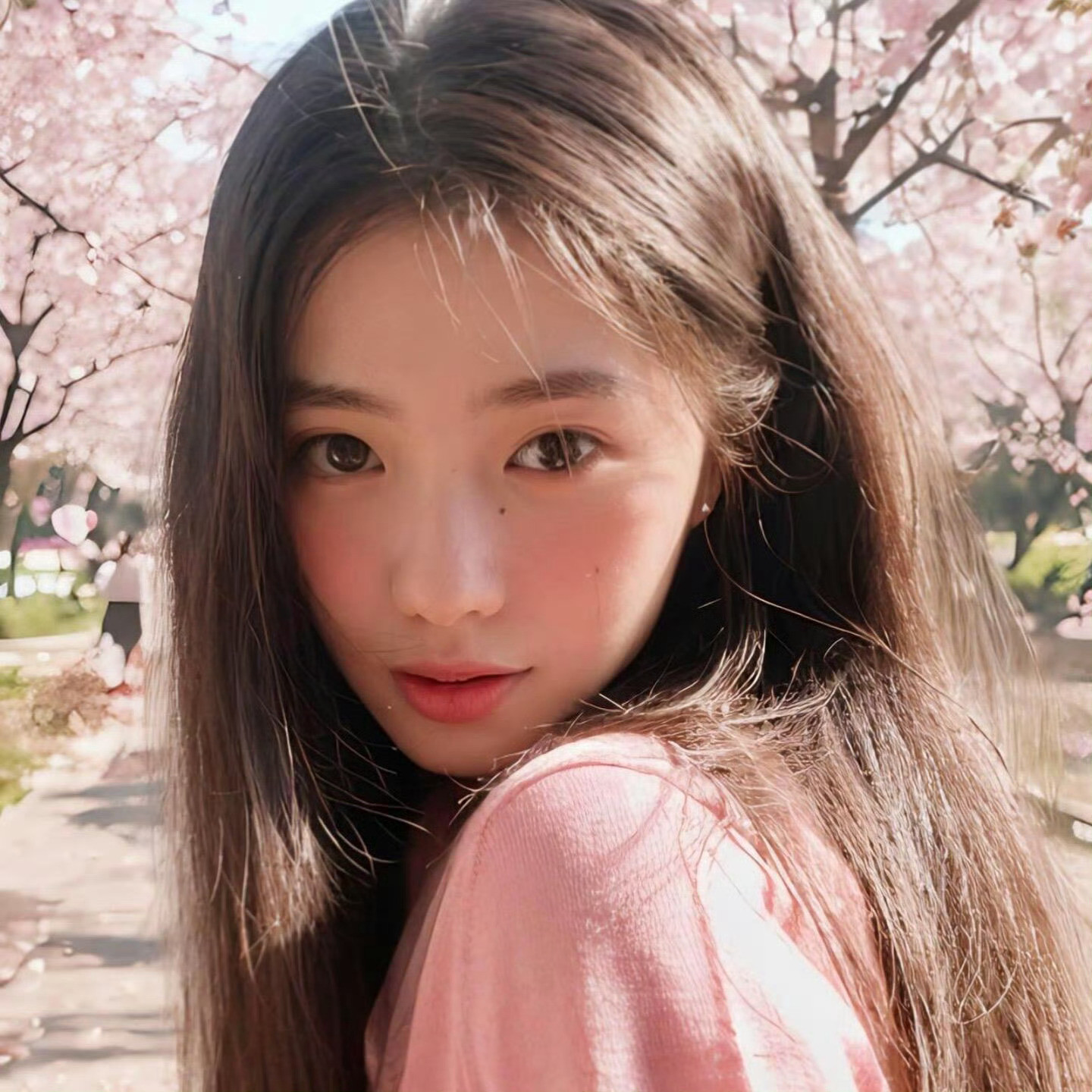 这张存子完全就是树上飘落的樱花拟人化🌸