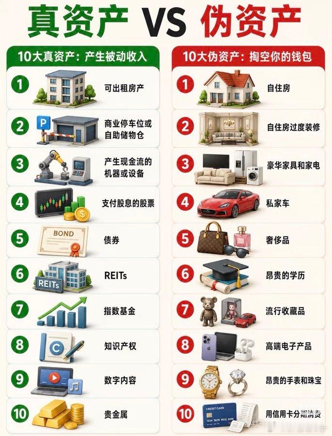 判断资产最简单标准：是它养你，还是你养它。