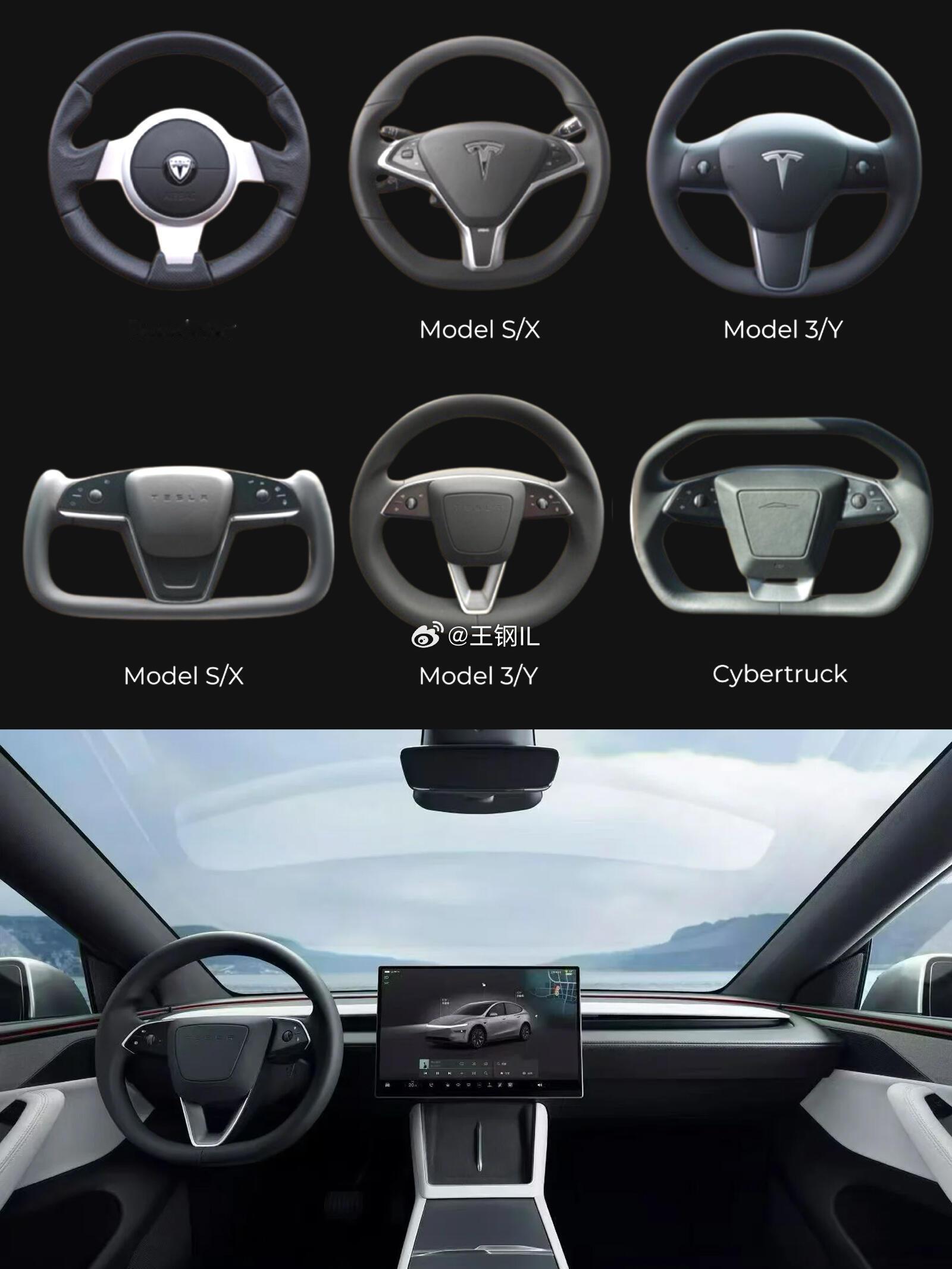 特斯拉|方向盘17年演化史第一排推出时间：2008年、2012年、201
