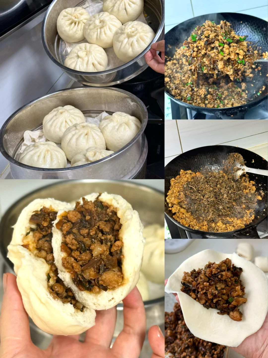 梅干菜包子教程