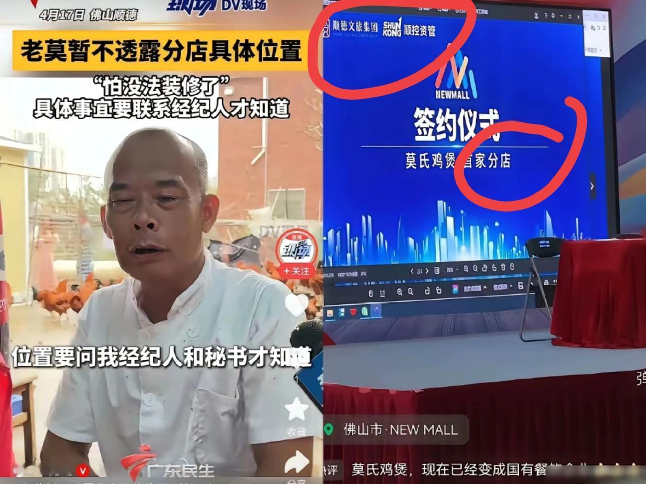 大家发现了没，顺德官方终于对莫氏鸡煲出手了！不是打压，而是直接收编！老莫把